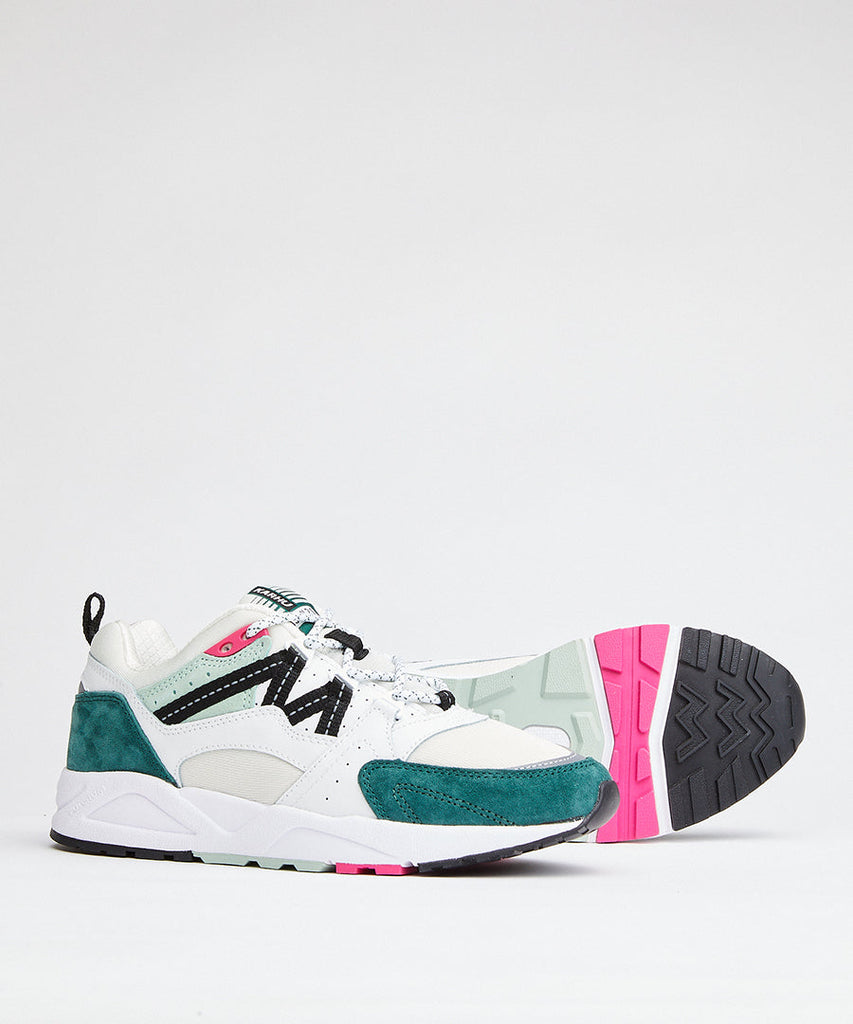 Karhu Fusion 2.0 Bright White Posy Green sneakers