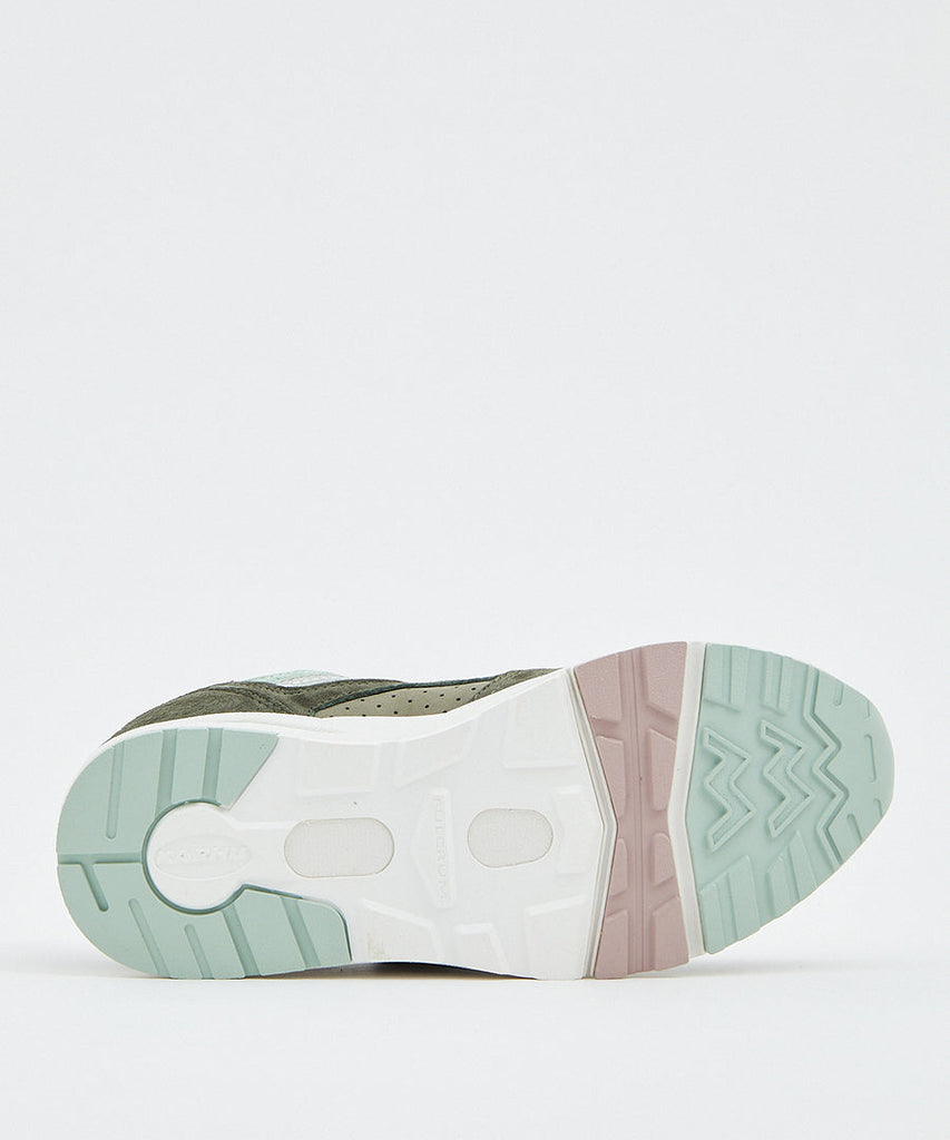 Karhu Fusion 2.0 Forest Green Aqua Gray sneakers