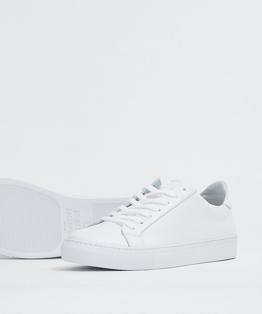 Garment Project Type White Leather sneakers