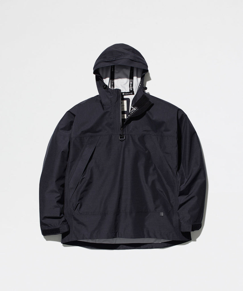 Snow Peak FR 3L Rain Pullover Black jackets