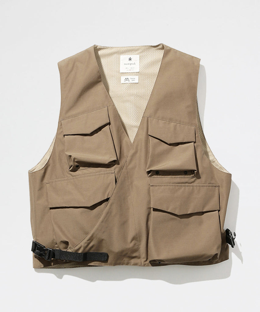 Snow Peak FR 3L Rain Vest Brown jackets