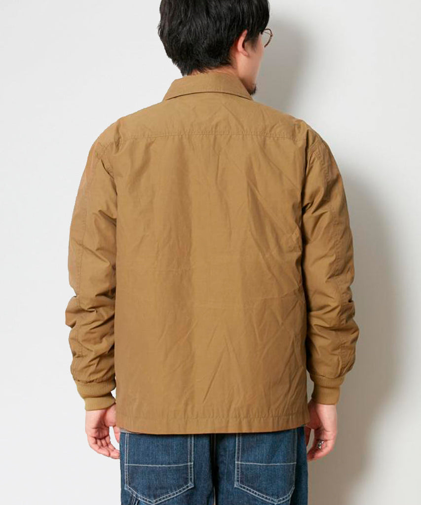 Snow Peak Waxed CN Down Jacket Brown jackets
