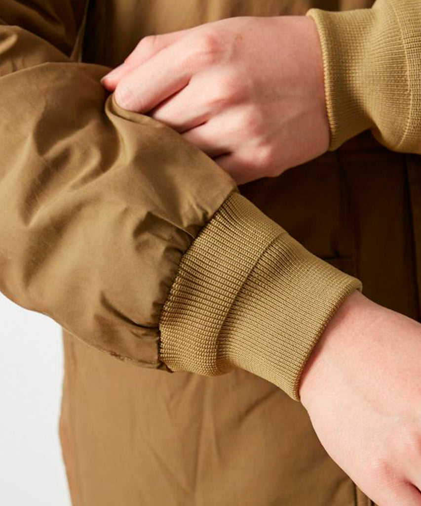 Snow Peak Waxed CN Down Jacket Brown jackets