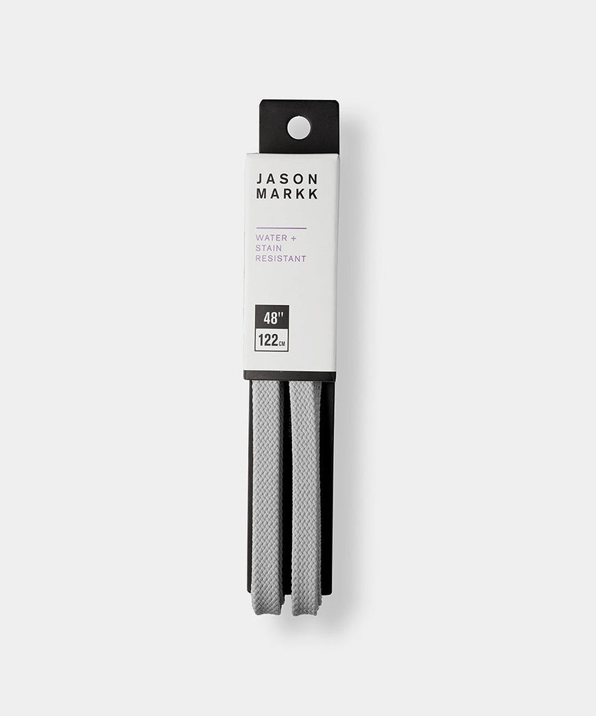 Jason Markk Flat Shoe Laces Grey shoe care