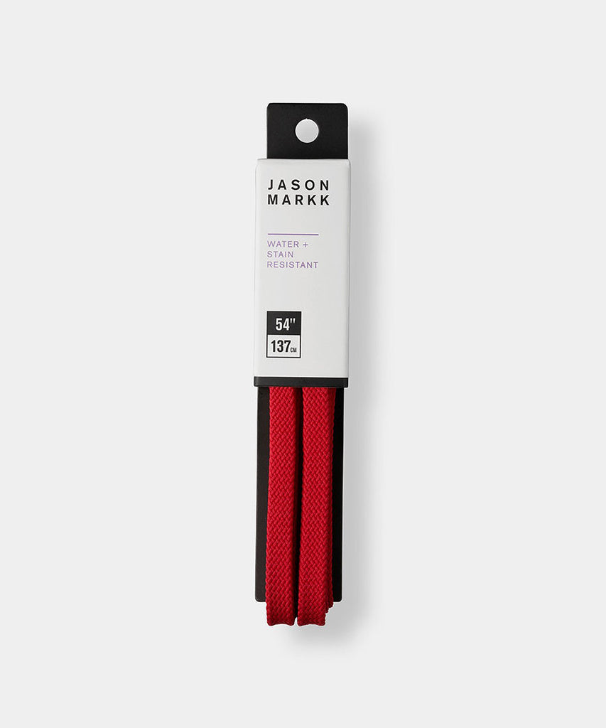 Jason Markk Flat Shoe Laces Red shoe care