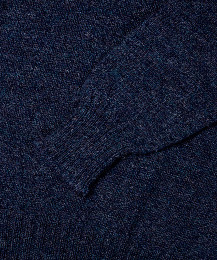 Kestin Shetland Crew Neck Denim Blue Trøjer