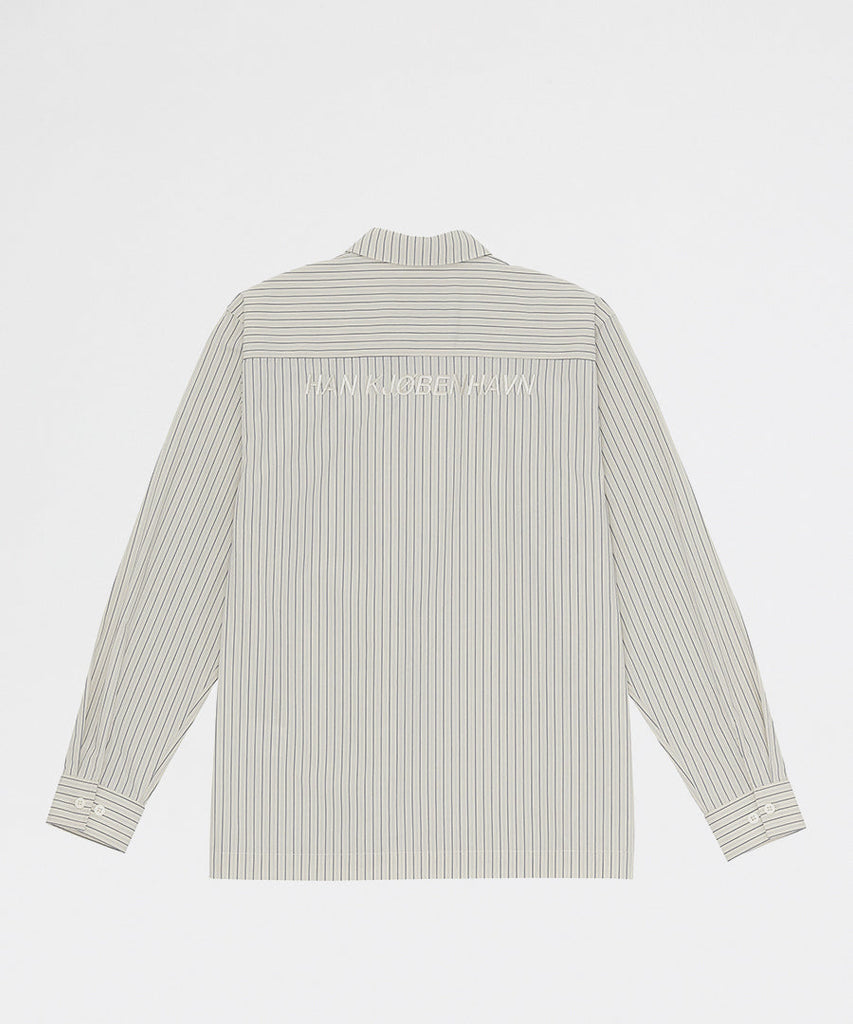 Han Kjøbenhavn Boxy Shirt Blue Pinstripe shirts