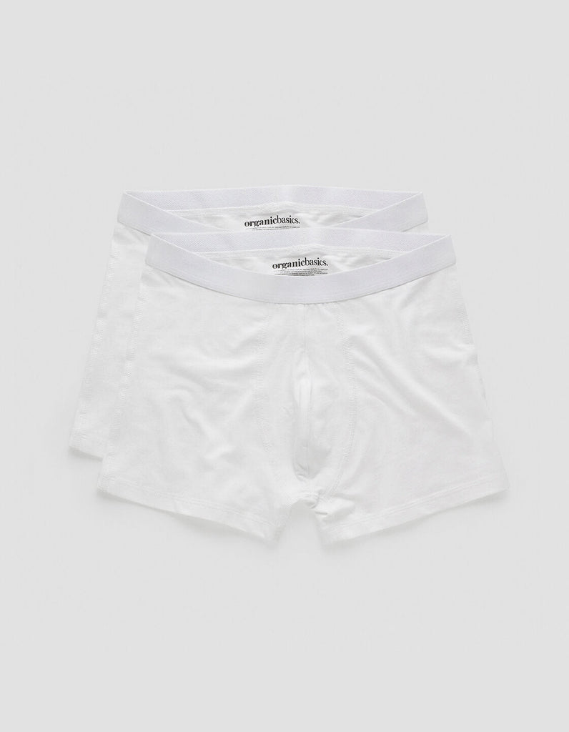 Organic Basics Organic Boxers 2-Pack White underwear