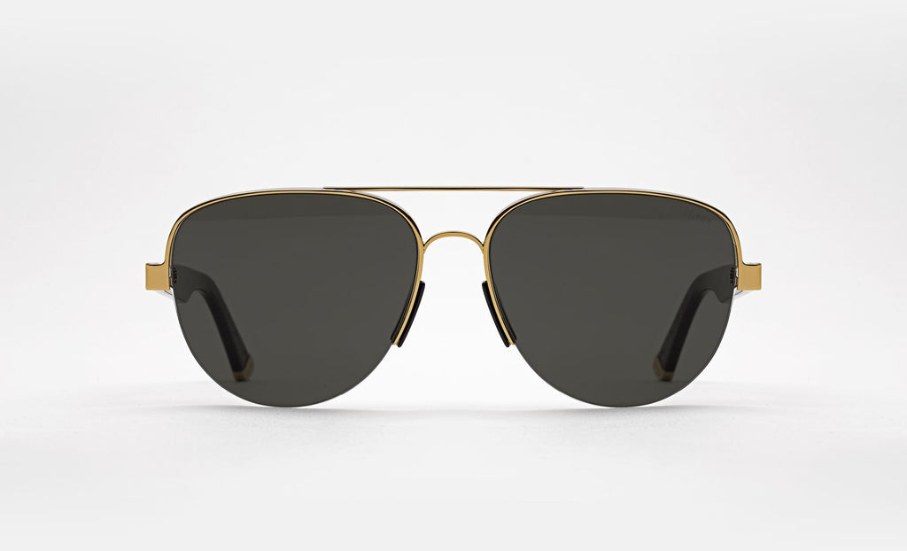 RETROSUPERFUTURE Air Black & Gold 61 sunglasses