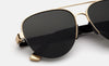 RETROSUPERFUTURE Air Black & Gold 61 sunglasses