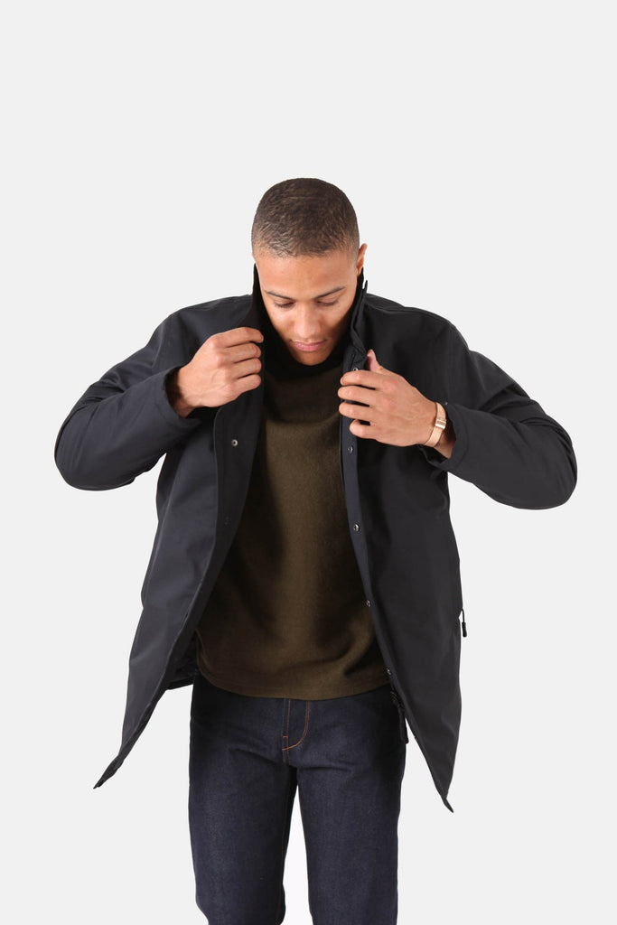 Native North Storm Trench Coat - Navy UDSOLGT