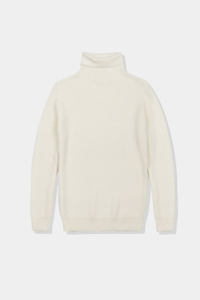 Native North Merino Turtleneck - Ecru UDSOLGT