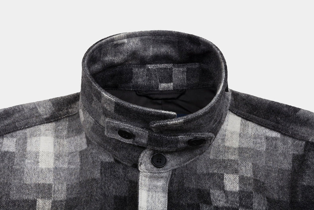 Native North Pixels Wool Overshirt - Grey UDSOLGT