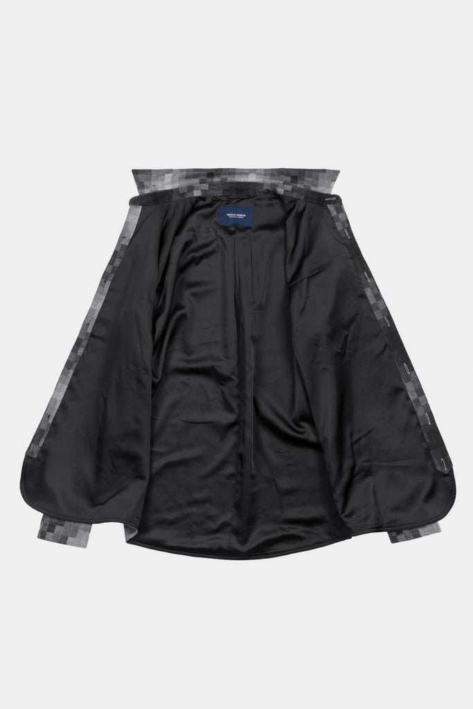 Native North Pixels Wool Overshirt - Grey UDSOLGT