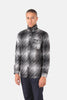 Native North Pixels Wool Overshirt - Grey UDSOLGT