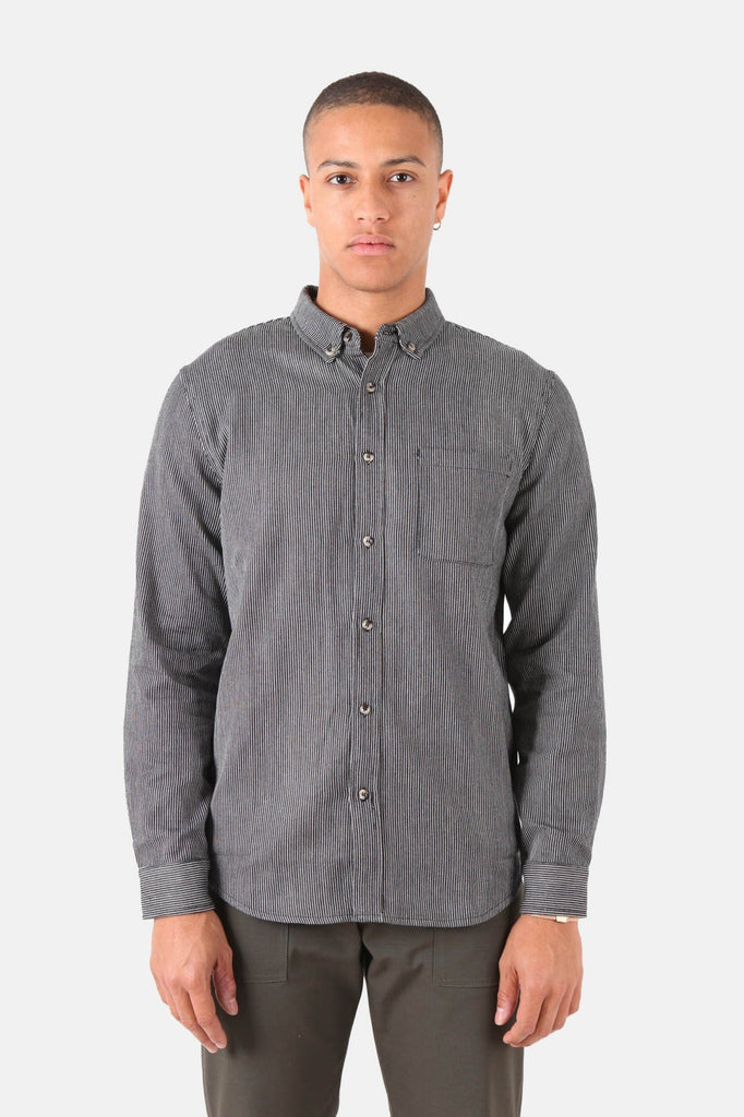 Native North Herringbone Shirt - Black/White shirts