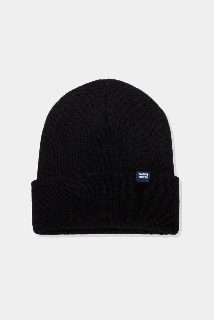 Native North Merino Beanie - Black UDSOLGT