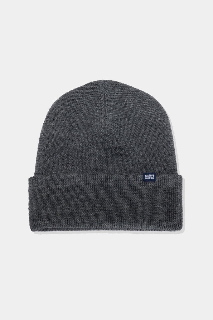 Native North Merino Beanie - Grey UDSOLGT