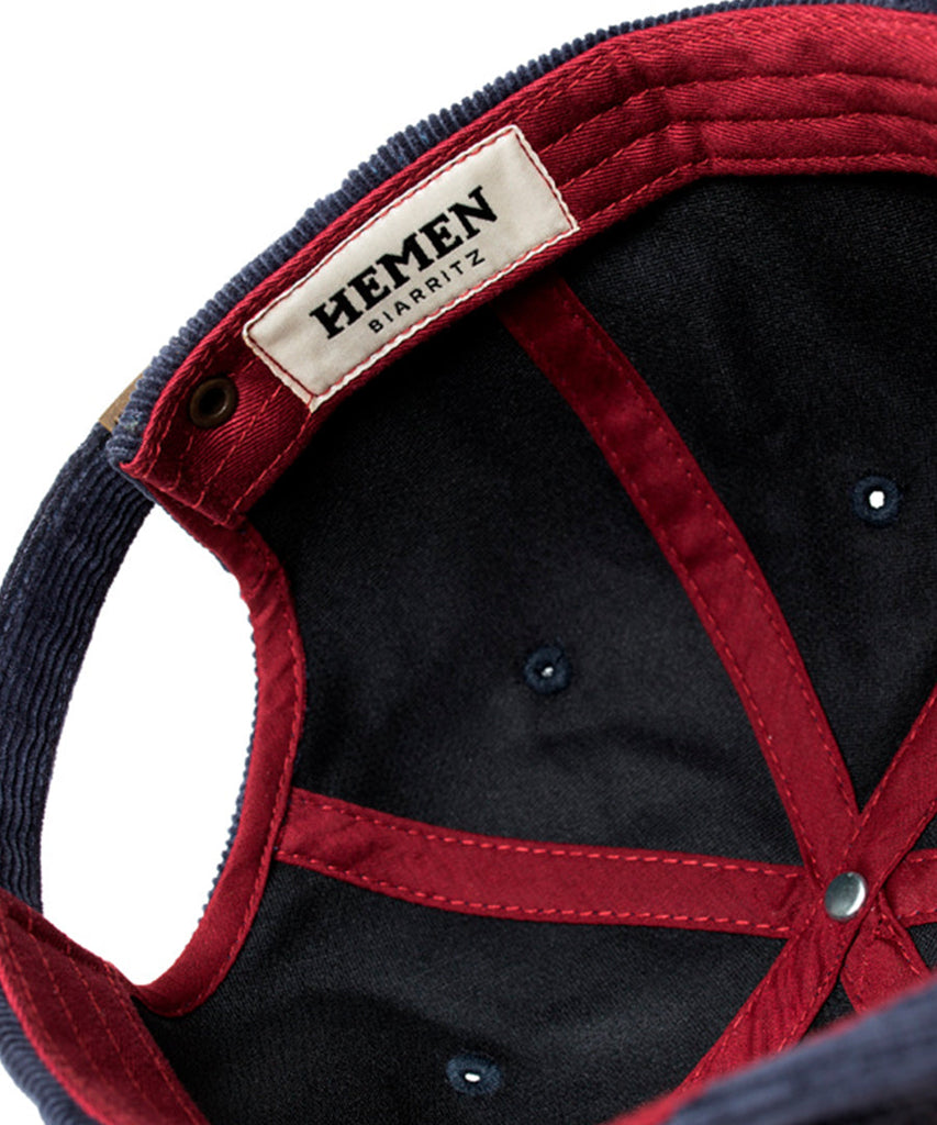 Hemen Biarritz Sergio Cap Cord Navy Caps & Bucket hats