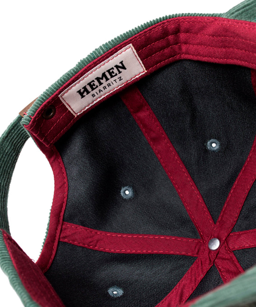 Hemen Biarritz Sergio Cap Cord Vert Berdea Caps & Bucket hats