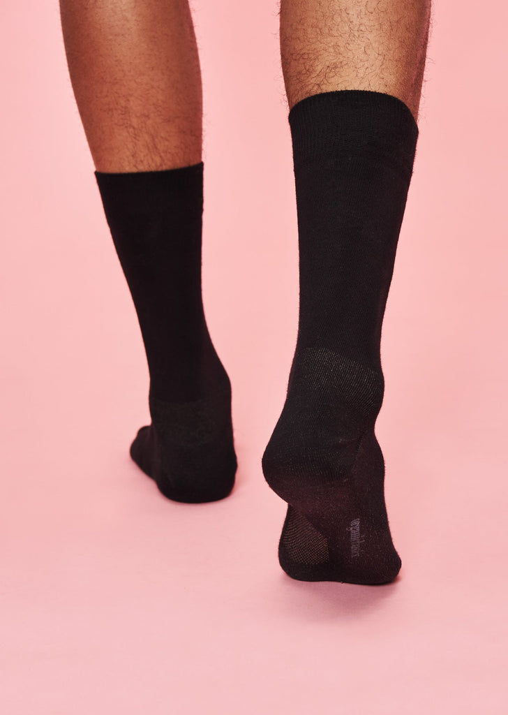 Organic Basics Silvertech Socks Black 2-pack UDSOLGT