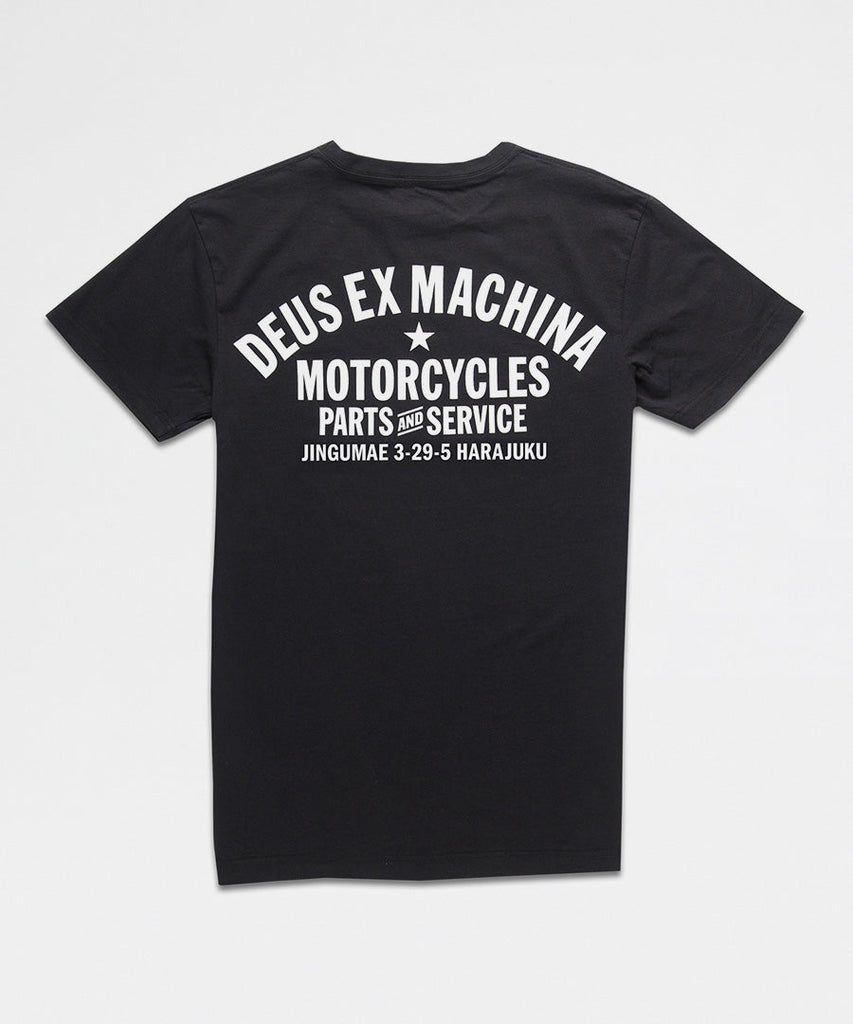 Deus Ex Machina Tokyo Address Black t-shirts