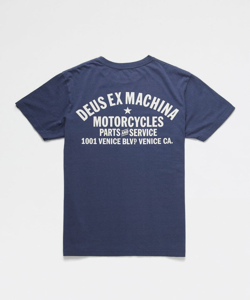 Deus Ex Machina Venice Address Tee Navy t-shirts
