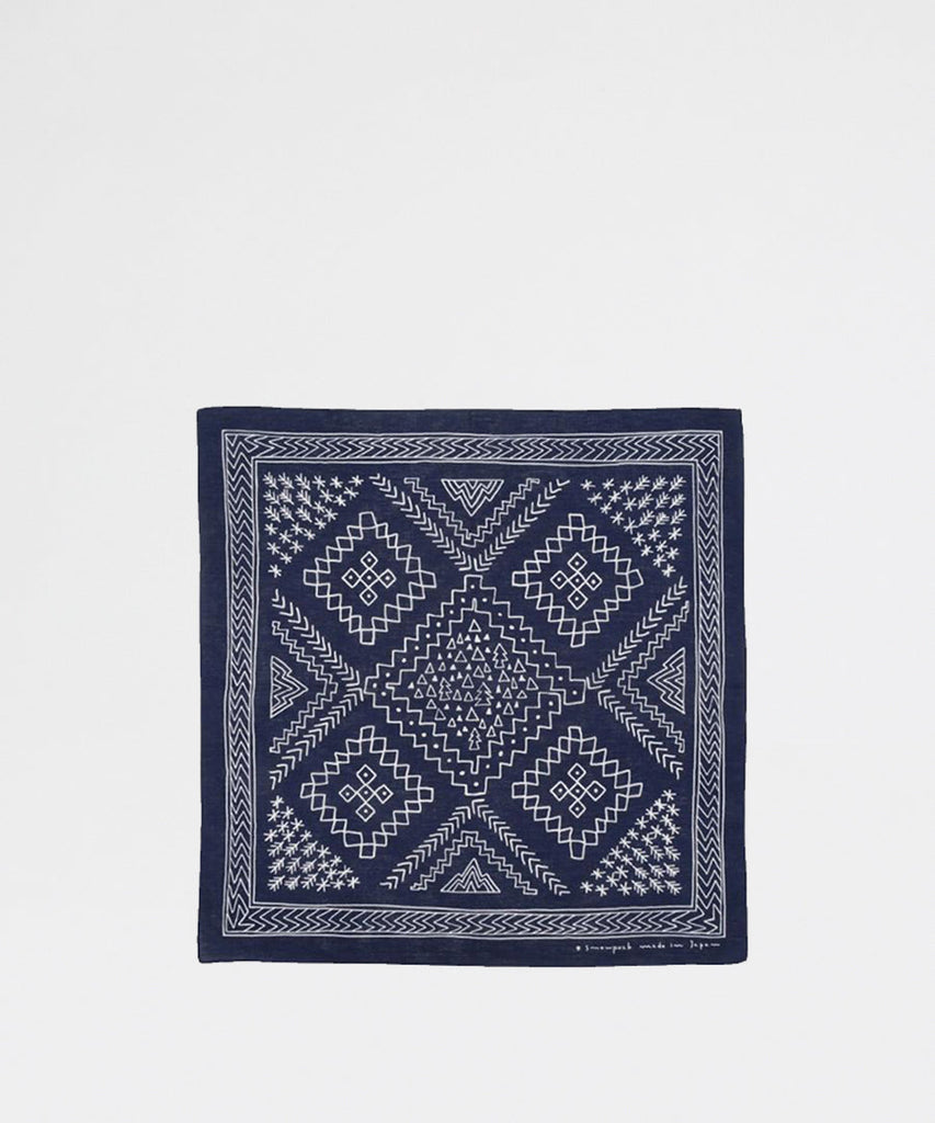 Snow Peak Noasobi Bandana Navy Outdoor Gear