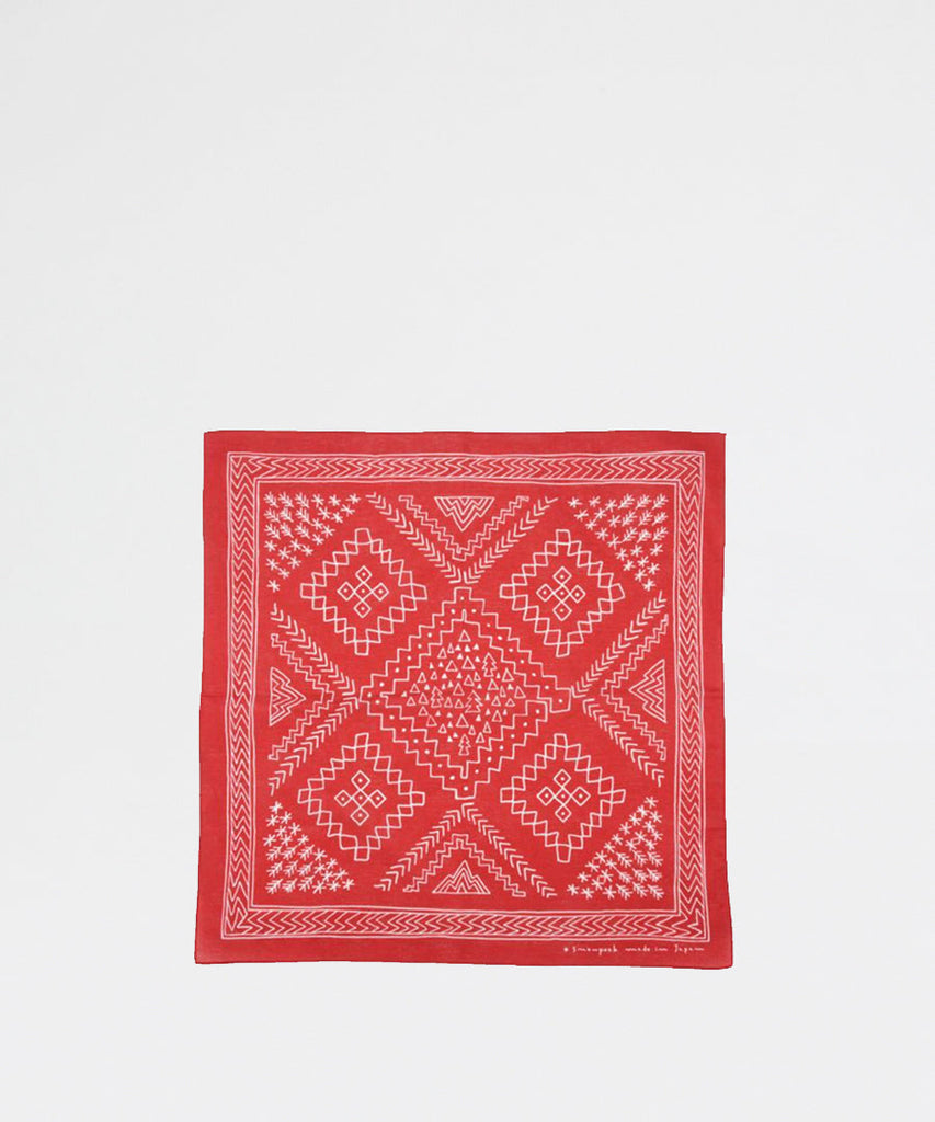 Snow Peak Naosobi Bandana Red Outdoor Gear