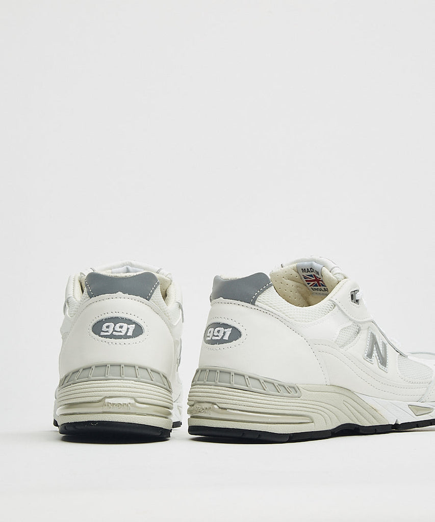 New Balance W991 White Silver UDSOLGT