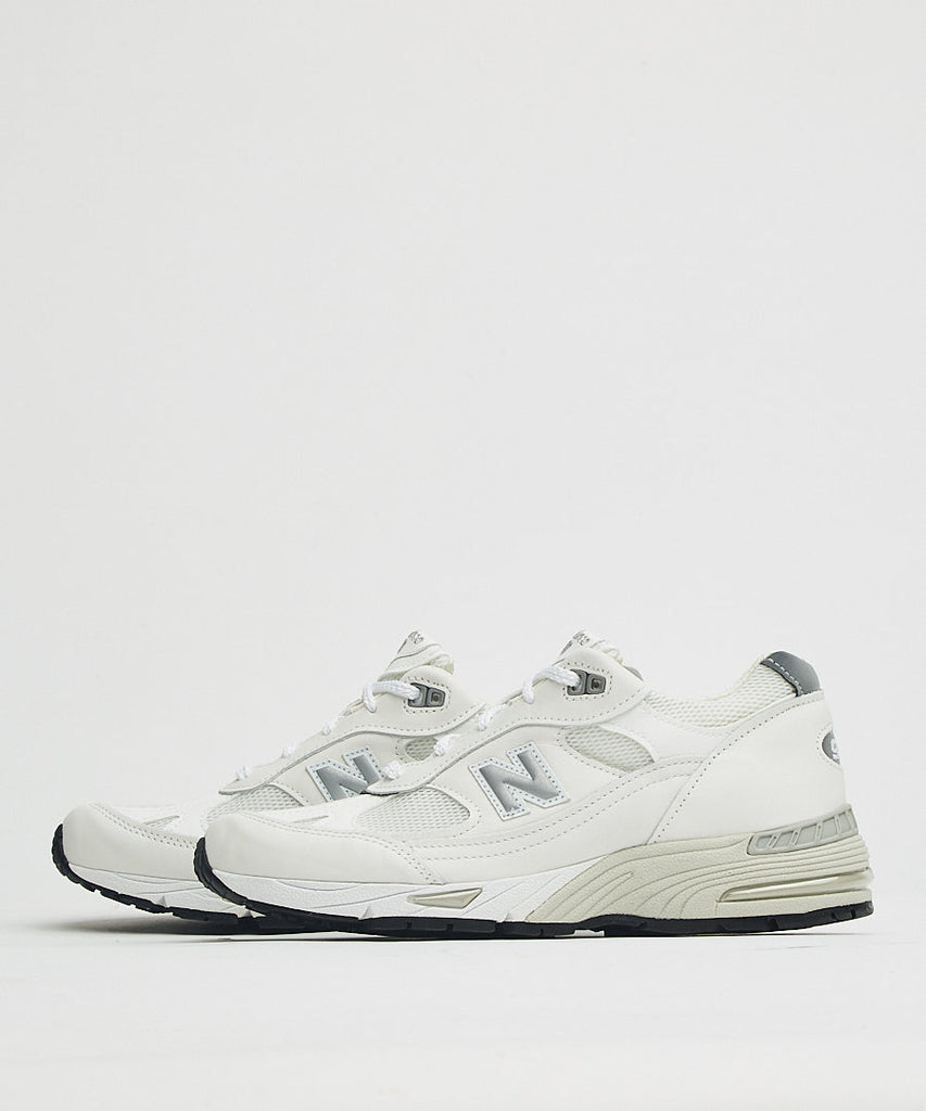 New Balance W991 White Silver UDSOLGT