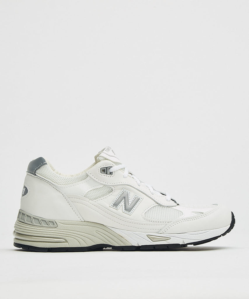 New Balance W991 White Silver UDSOLGT