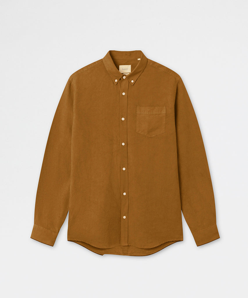 BEAM TENCEL RIPSTOP SHIRT - BROWN-Forét-Packyard DK