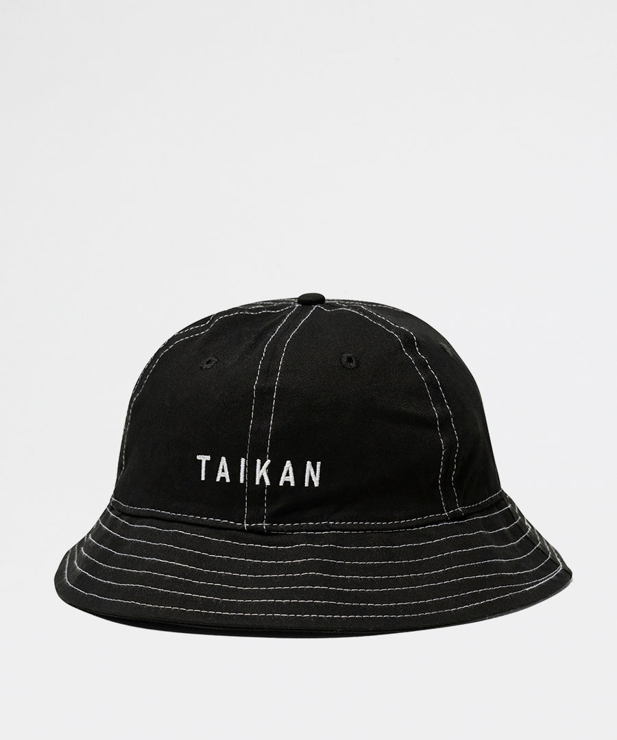 Bell Bucket Hat - Black Contrast Stitch – Packyard