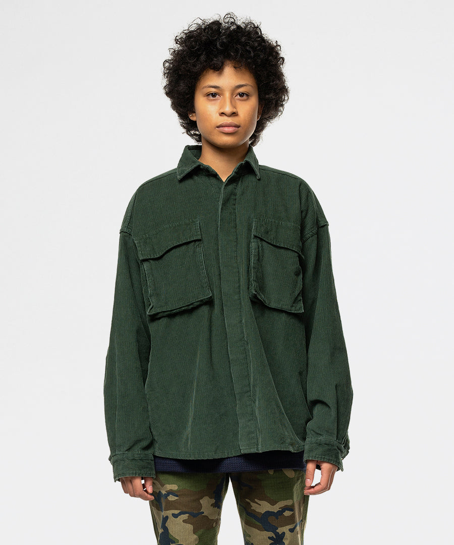Shirt Jacket Corduroy Forest Green