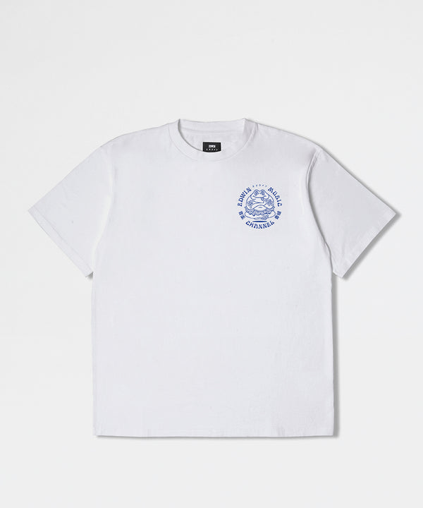 Edwin Music Channel TS - Single Jersey 100% Cotton 160g White Garment Washed-Edwin Jeans-Packyard DK