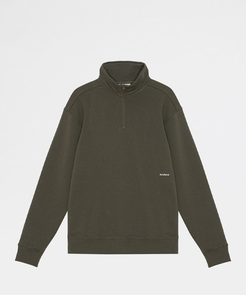 Ken half zip sweatshirt Green– Packyard