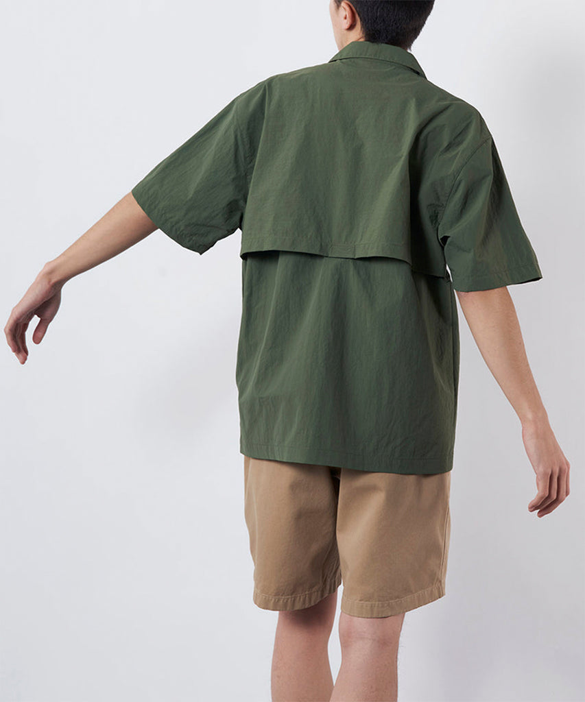 Nylon Camp Shirt Olive-shirts-Packyard EU